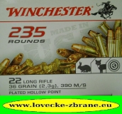 Obrázek pro Náboj 22 LR Winchester 36 gr. 390m/s HV HP poměděná střela s expanzní dutinou